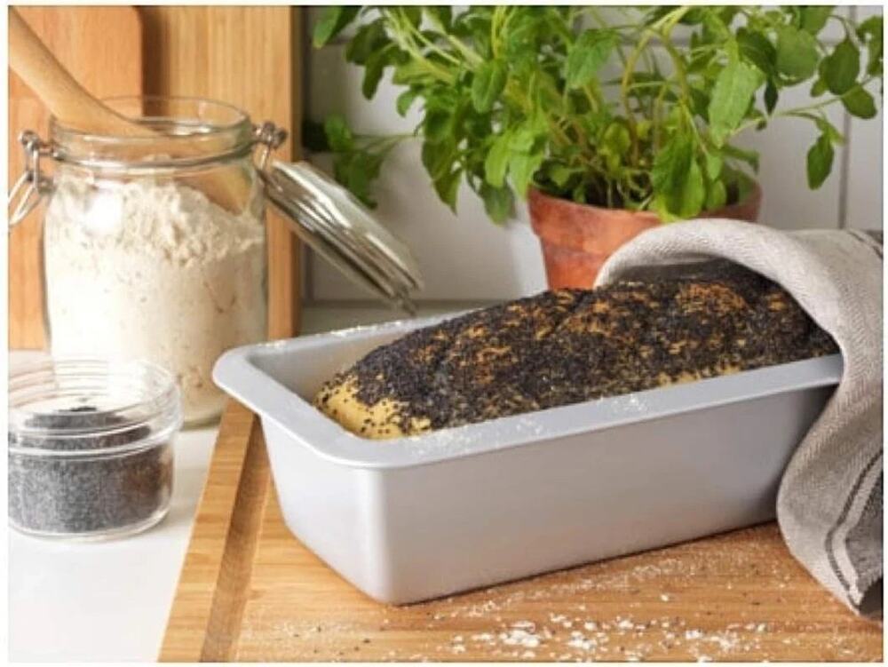 IKEA VARDAGEN Silver Bakeware Bread Loaf Pan Oven-Safe-NEW